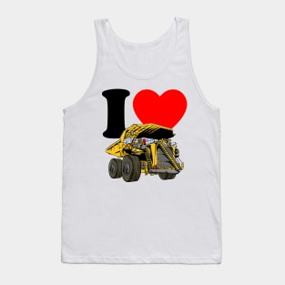 I love Dump Truck Tank Top